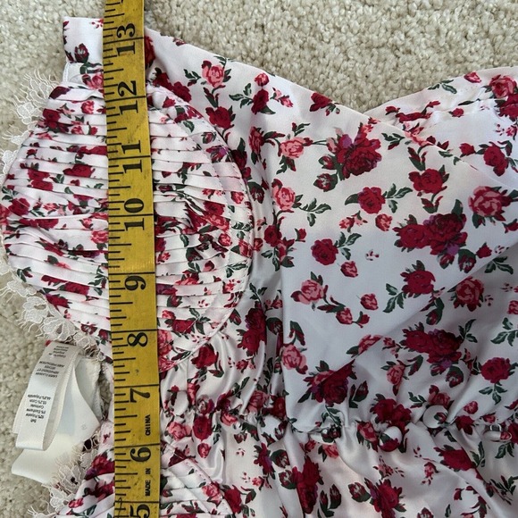 For Love & Lemons Melrose Bustier White Floral Small Sold Out Victorias Secret - Picture 11 of 12